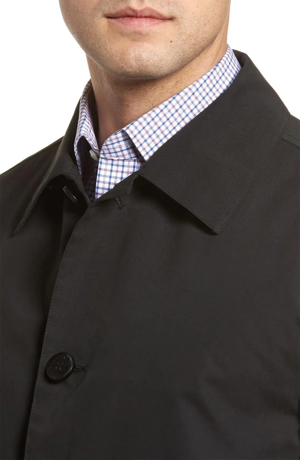 Cole Haan Men's Classic Stand Collar Rain Jacket