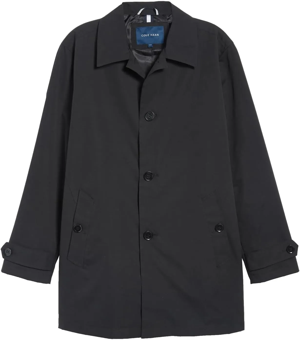 Cole Haan Men's Classic Stand Collar Rain Jacket