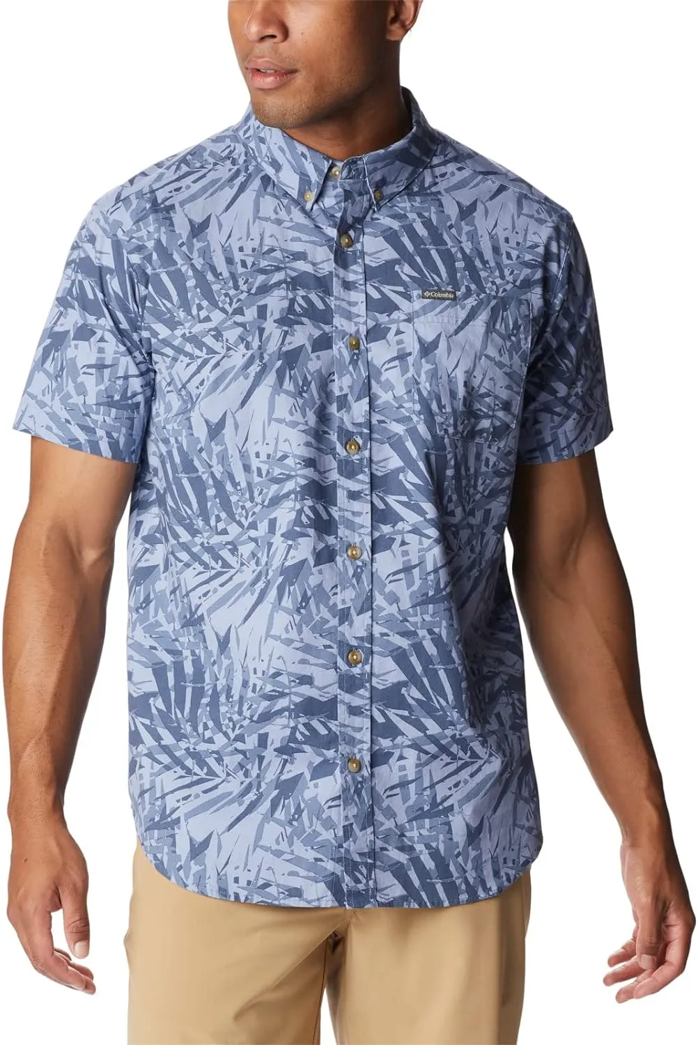 Columbia Men's Rapid Rivers Printed Short Sleeve Shirt