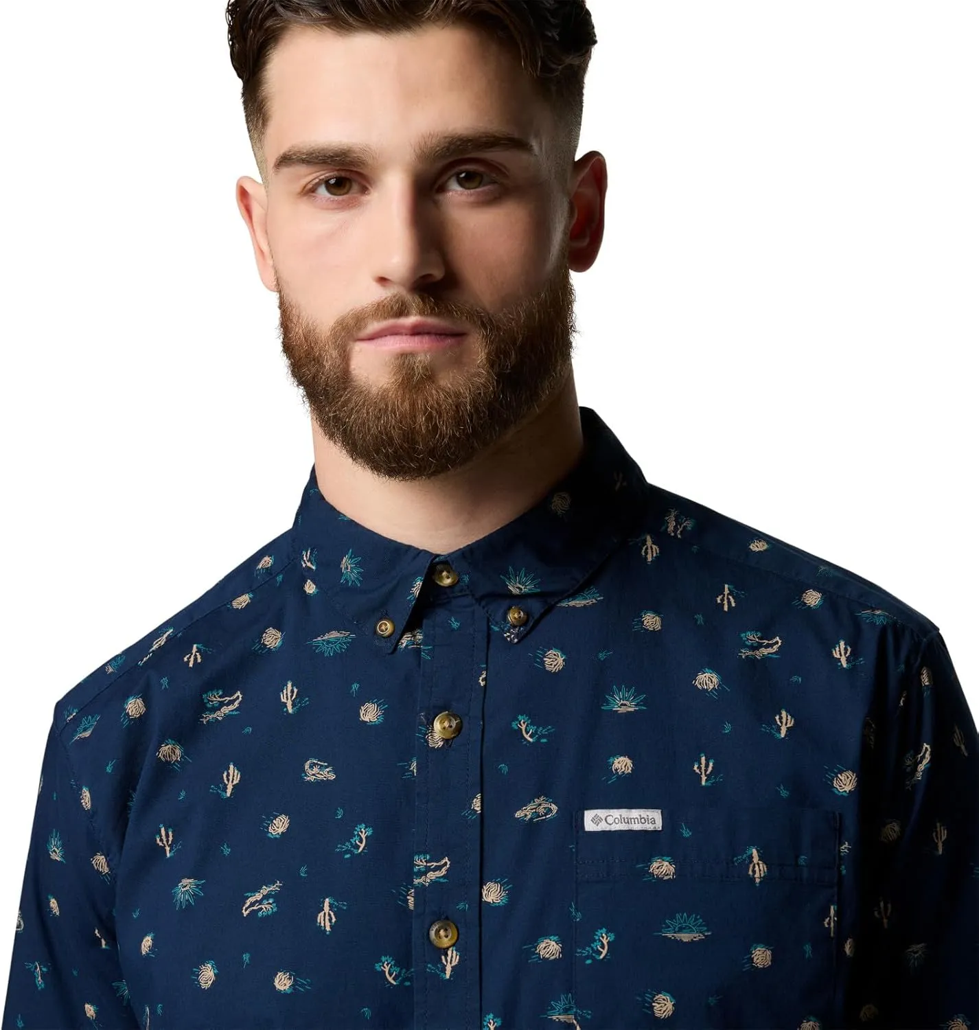 Columbia Men's Rapid Rivers Printed Short Sleeve Shirt