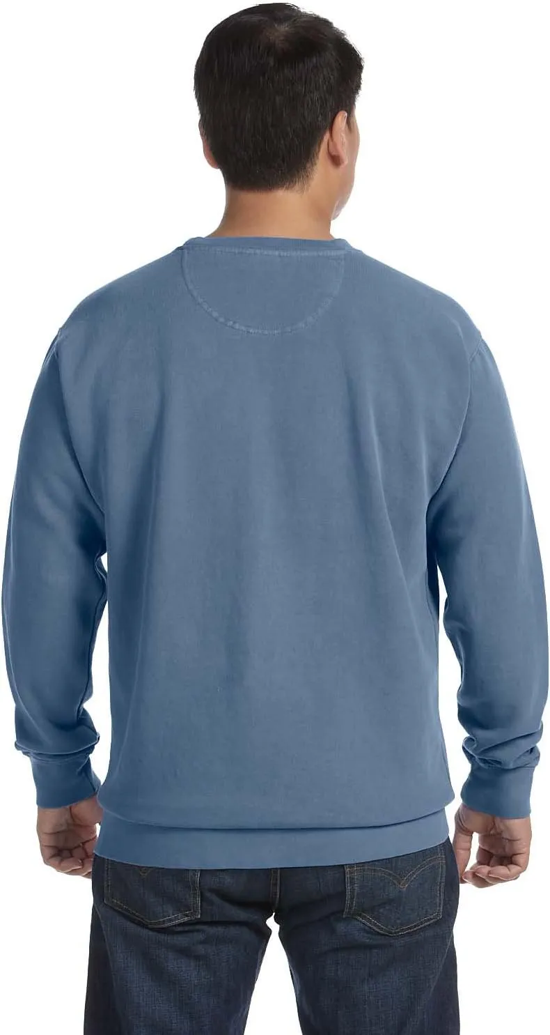 Comfort Colors 1566 Chouinard Adult Crew Neck Blended Sweatshirt Black DirDye
