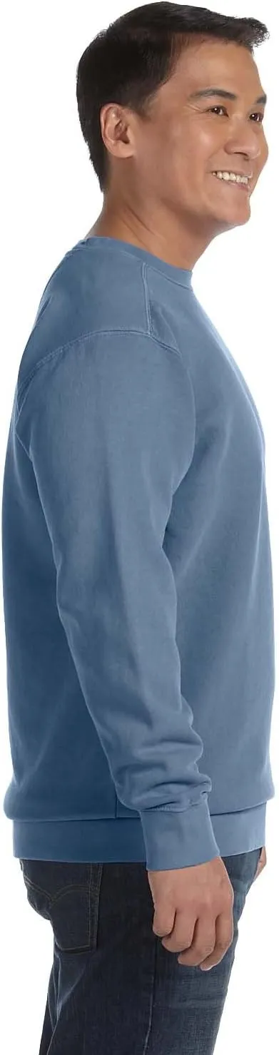 Comfort Colors 1566 Chouinard Adult Crew Neck Blended Sweatshirt Black DirDye