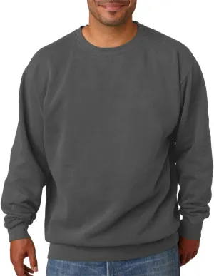 Comfort Colors 1566 Chouinard Adult Crew Neck Blended Sweatshirt Black DirDye