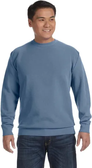 Comfort Colors 1566 Chouinard Adult Crew Neck Blended Sweatshirt Black DirDye