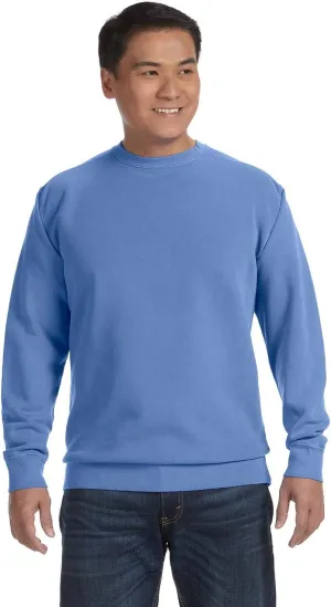 Comfort Colors 1566 Chouinard Adult Crew Neck Blended Sweatshirt Black DirDye