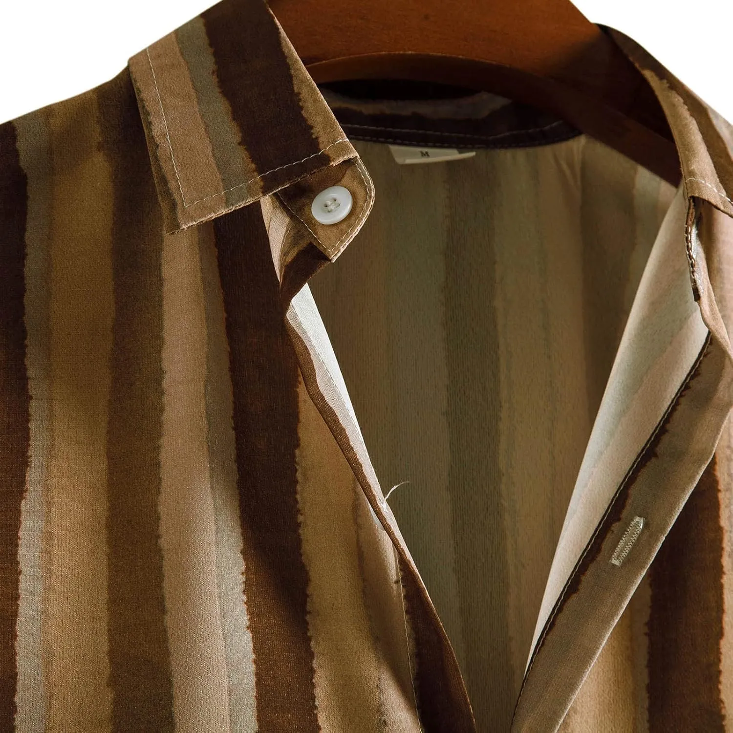 Cotton T-Shirt Shirt Sleeve Casual Blouse Printed Short Mens Men's Blouse Fit Shirt