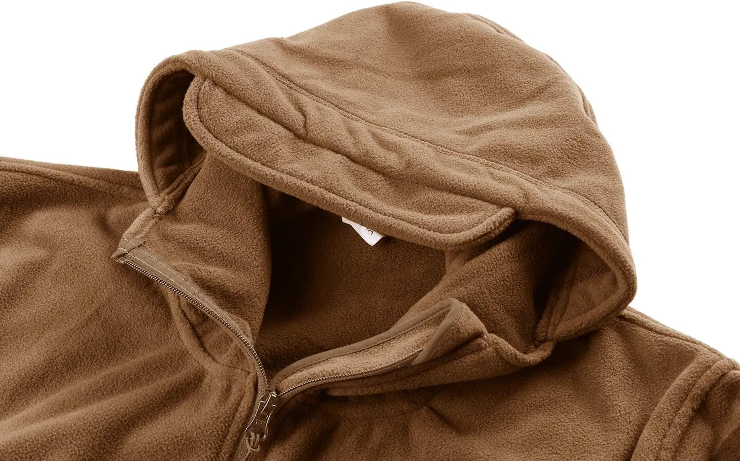 CRYSULLY Men's Military Tactical Sport Warm Fleece Hooded Outdoor Adventure Jacket Coats