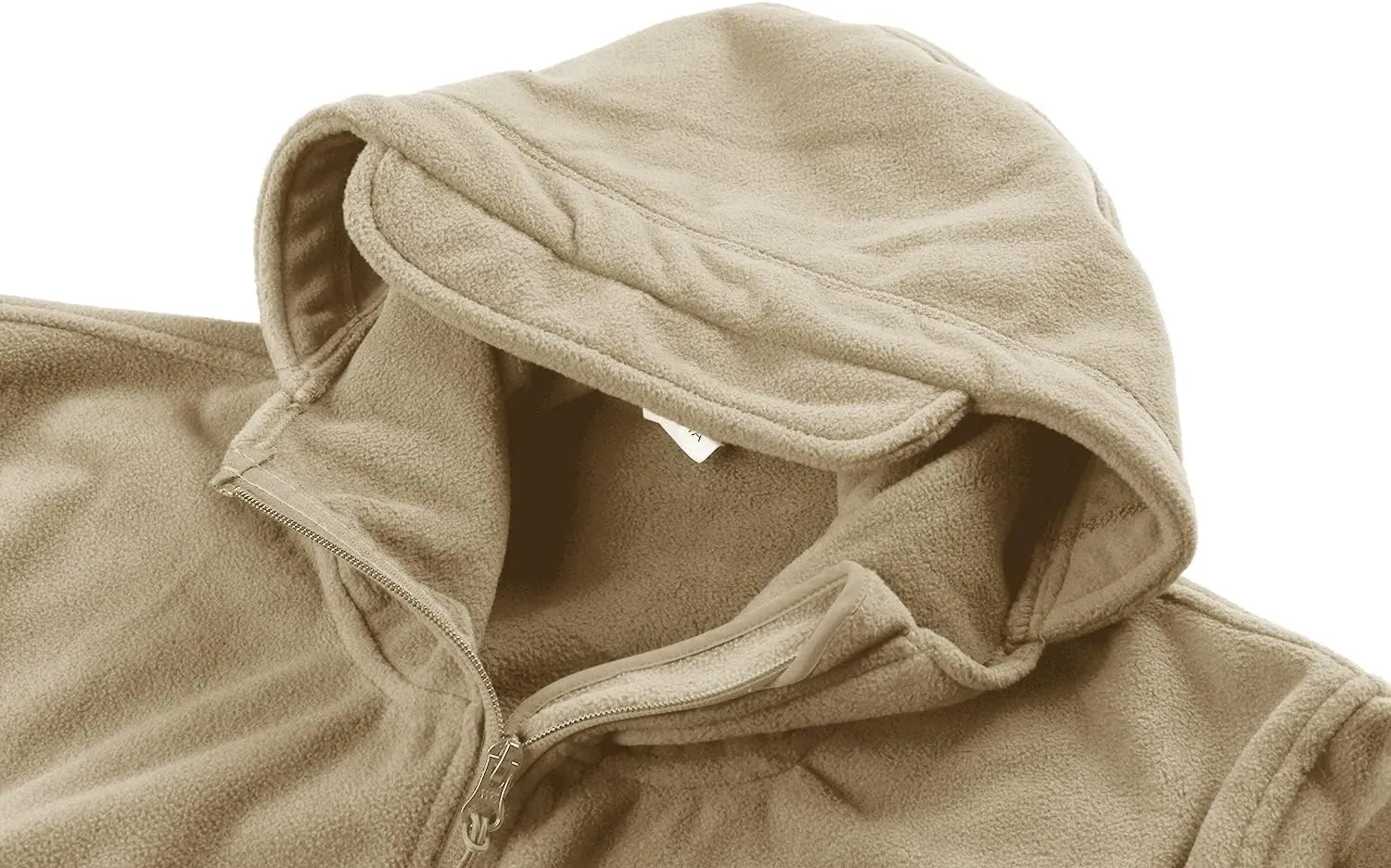 CRYSULLY Men's Military Tactical Sport Warm Fleece Hooded Outdoor Adventure Jacket Coats