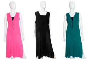 CU-CMON - Wholesale Women's Sheer Full-Length Cover-Up Dress