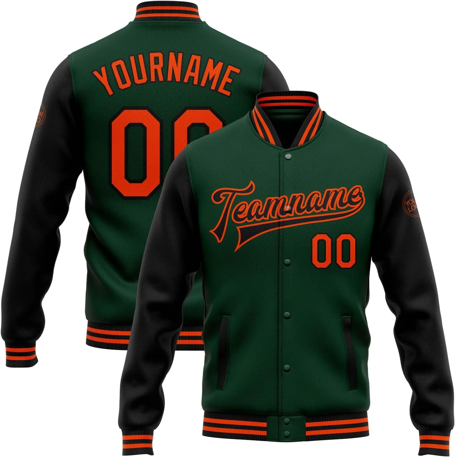 Custom Baseball Varsity Jacket Leather Sleeve Personalized Letterman Jacket Stitched Name Number for Men Women