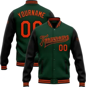 Custom Baseball Varsity Jacket Leather Sleeve Personalized Letterman Jacket Stitched Name Number for Men Women