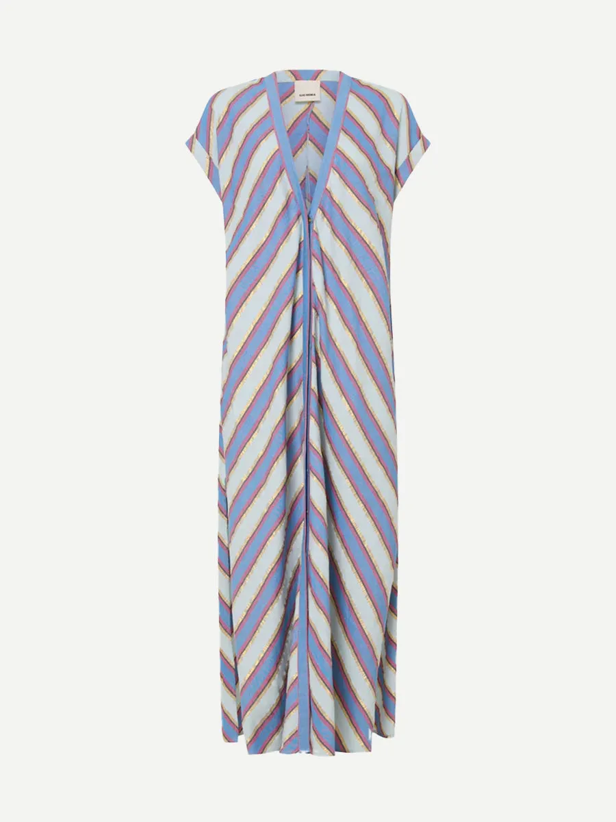 Cythera Caftan in Mykonos Stripe