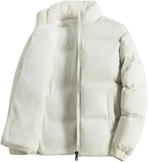 DBFBDTU Men Winter Jacket Autumn Warm Fleece Thicken Cotton Padded Jackets Stand Collar Casual Coats