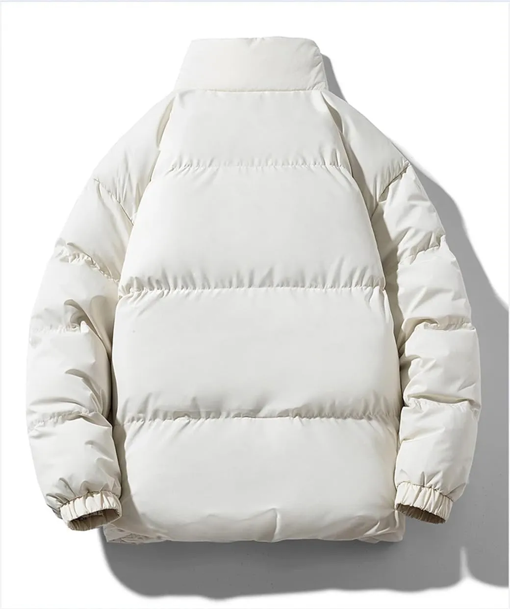 DBFBDTU Men Winter Jacket Autumn Warm Fleece Thicken Cotton Padded Jackets Stand Collar Casual Coats