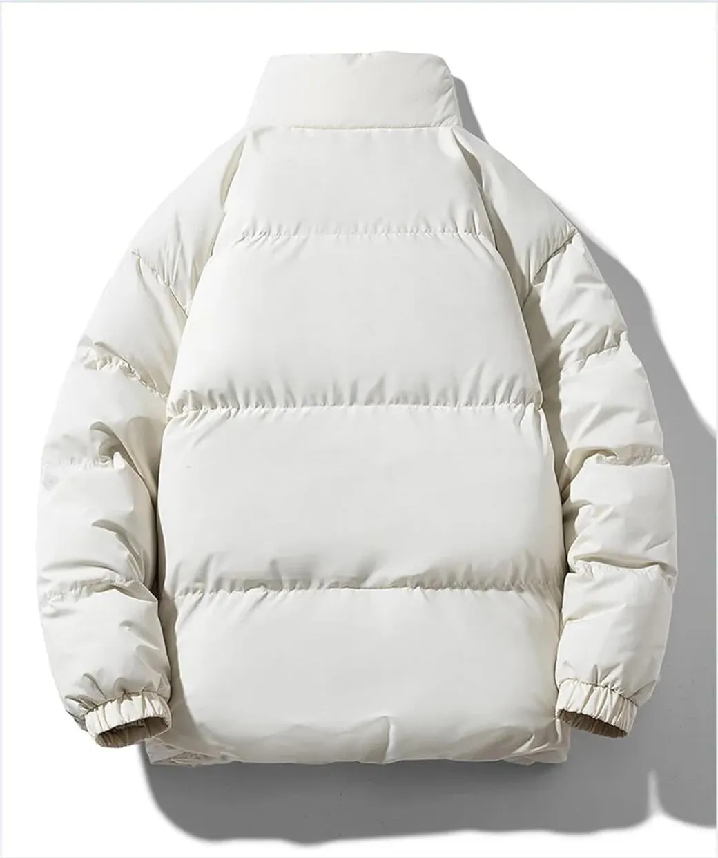DBFBDTU Winter Men Jacket Autumn Warm Fleece Thickened Cotton Padded Jackets Stand Collar Casual Coats