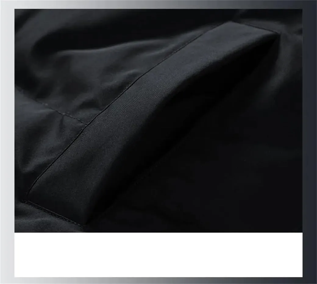 DBFBDTU Winter Men Jacket Autumn Warm Fleece Thickened Cotton Padded Jackets Stand Collar Casual Coats