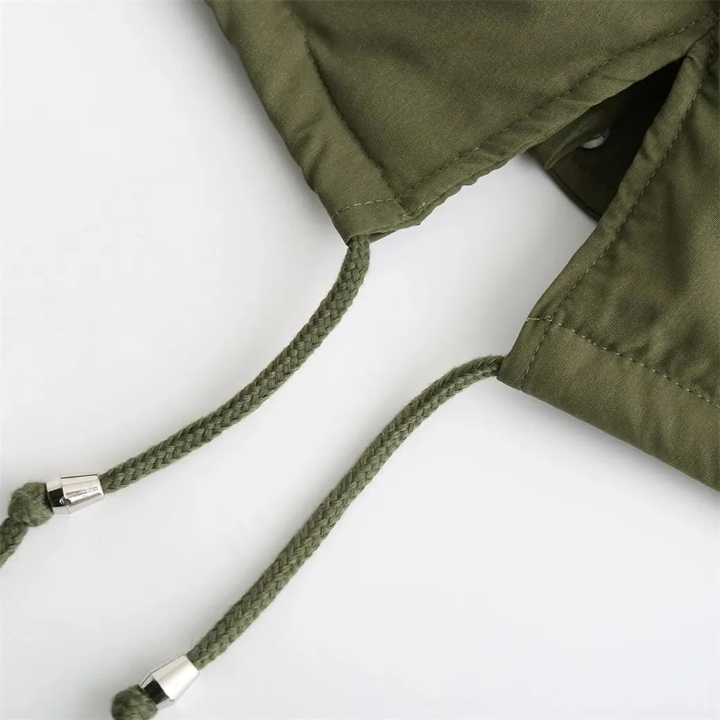 DBFBDTU Women Jacket Padded Coat Middle Length Warm Fleece Hooded Parkas Overcoat
