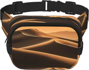 Desert Shimmers Print Crossbody Waist Bag, Adjustable Everywhere Fanny Packs for Men&Women/Traveling/Outdoors/Hiking