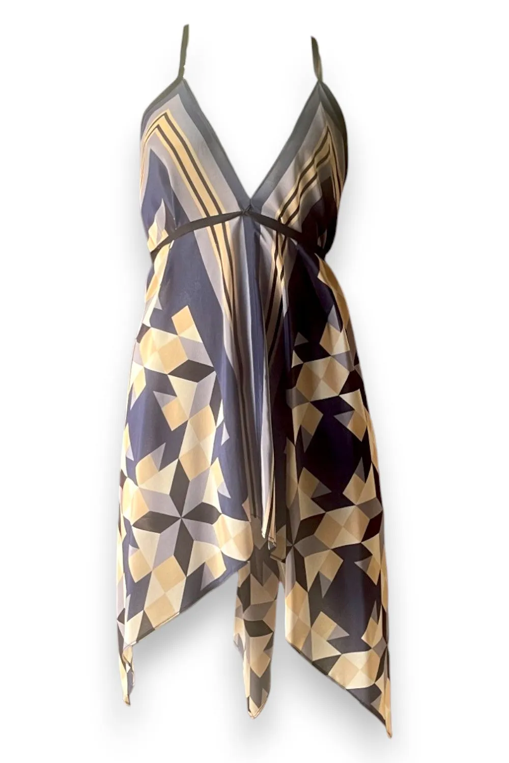 Designer Silk Dress- Leopard
