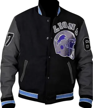 Detroit Varsity Jacket Men's Inspired by Beverly Hills Cop | Axel Foley Style Lions Letterman Jacket for Men
