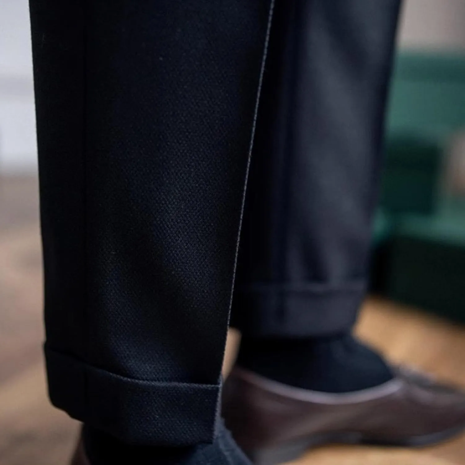 DGHM-JLMY Men's Fashion Slim Fit Dress Pants High Waist Straight Retro Pant Trousers Casual Business Formal Pants