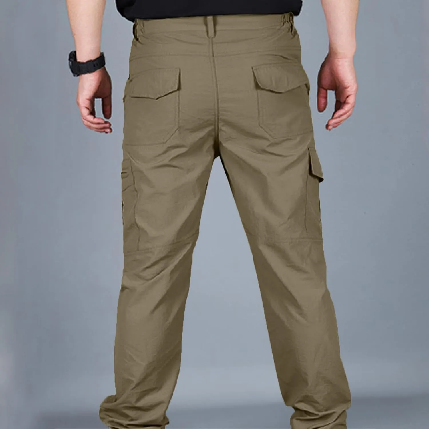 Dgoopd Tactical Cargo Pants for Men Lightweight Stretch Hiking Military Cargo Work Ripstop Tactical Waterproof Pants 2025