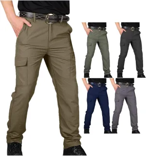 Dgoopd Tactical Cargo Pants for Men Lightweight Stretch Hiking Military Cargo Work Ripstop Tactical Waterproof Pants 2025