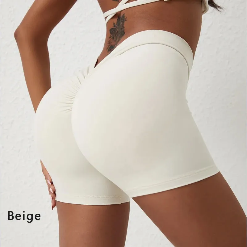 DIAS FIT JOY V-Back High Waisted Yoga Shorts for Women