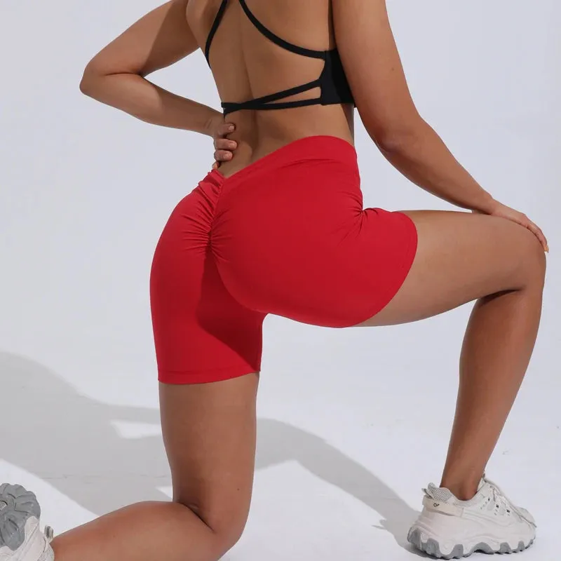 DIAS FIT JOY V-Back High Waisted Yoga Shorts for Women