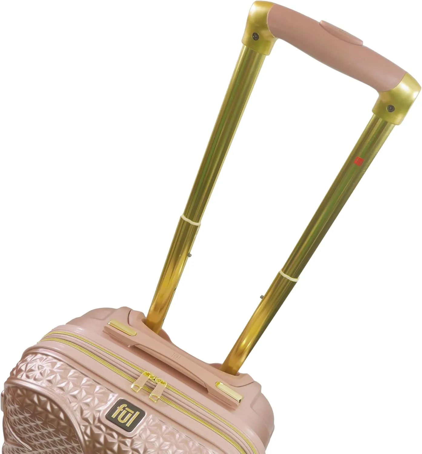 Disney FUL Mickey Mouse 2 Piece Rolling Luggage, Hardside Suitcase, Rose Gold, 30-inch