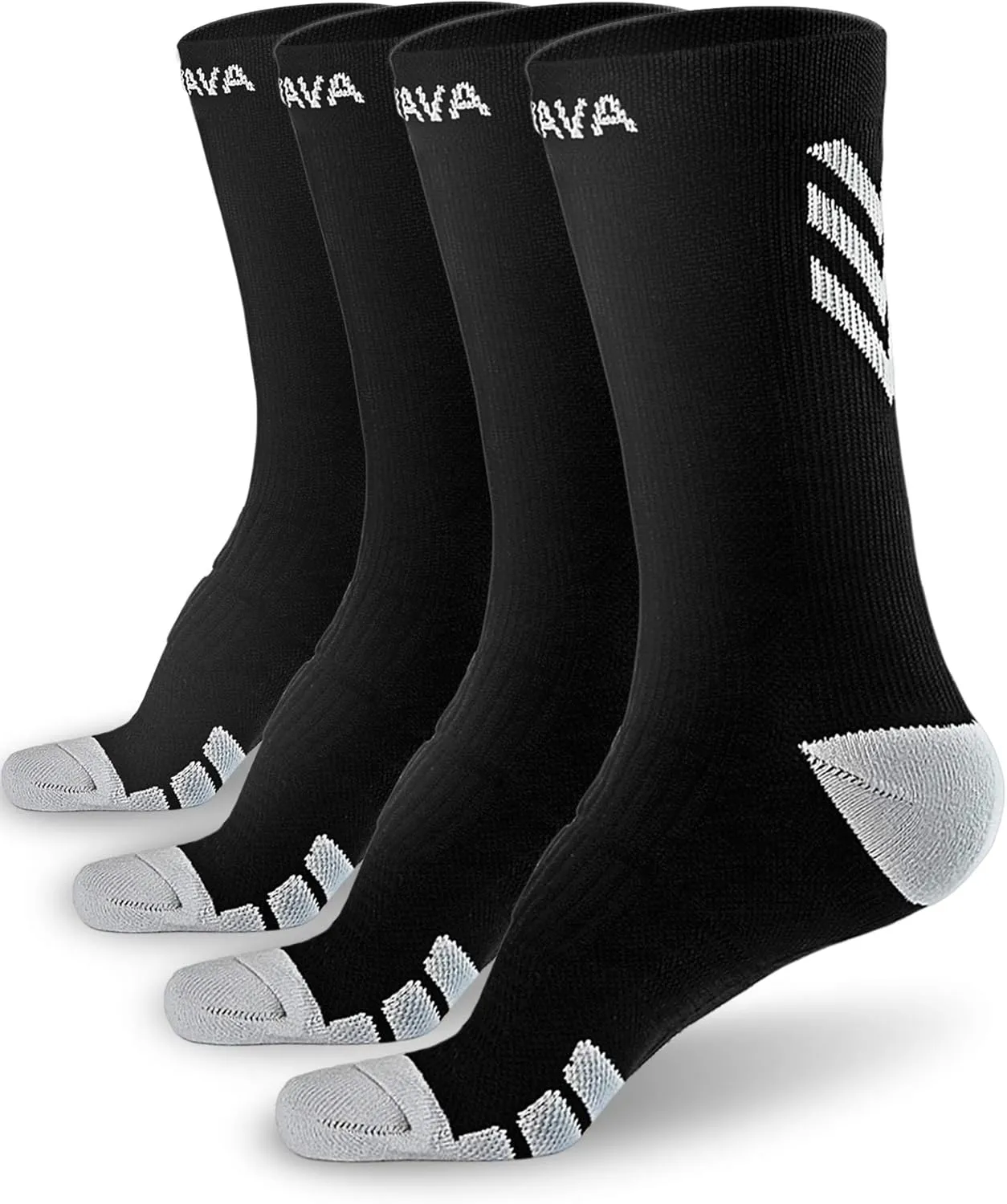 DOVAVA Dri-tech Compression Crew Socks (4/6 Pairs), Comfort Boost Circulation