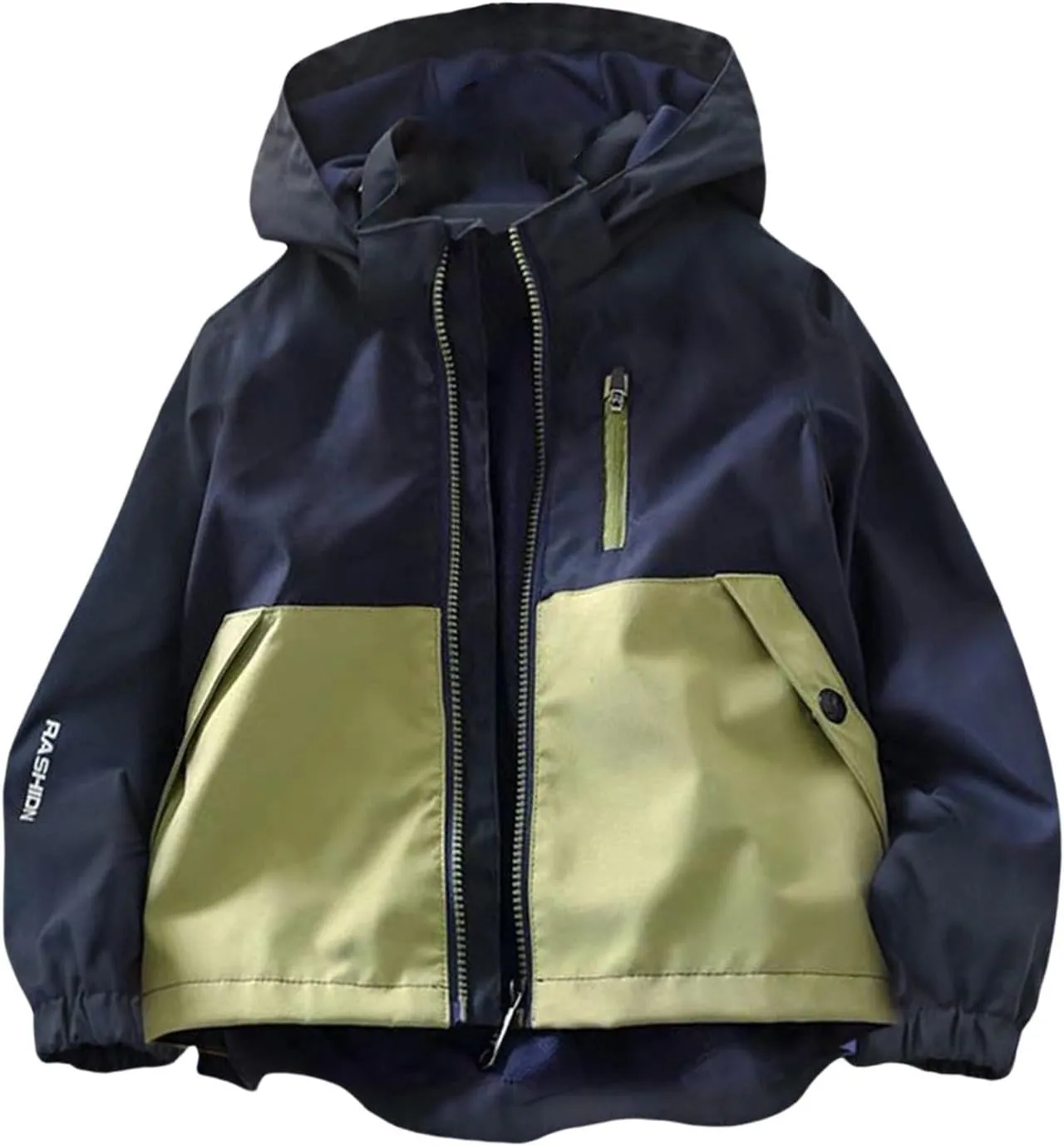 Down Boys Winter Jacket Boys' Spliced Hardshell Zipper Breathable Outdoor Children's Coat for 3 to 18 Month Winter Coat