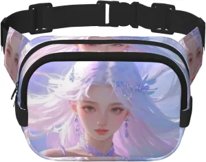 Dream's Touch Print Crossbody Waist Bag, Adjustable Everywhere Fanny Packs for Men&Women/Traveling/Outdoors/Hiking