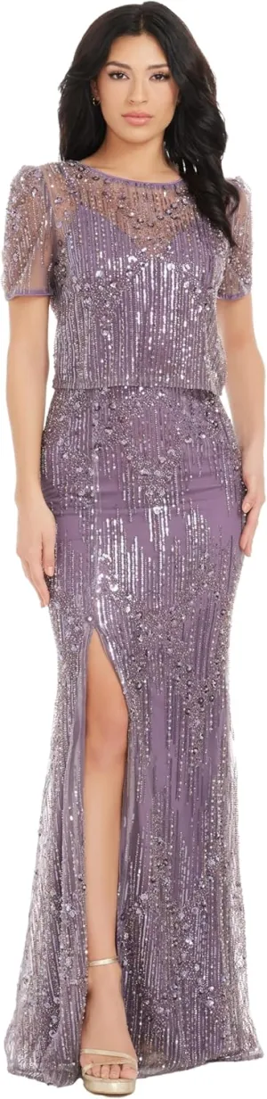 Dress the Population Women's Amanda Mermaid Maxi Dress