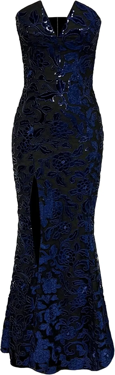 Dress the Population Women's Fernanda Bodycon Maxi Dress