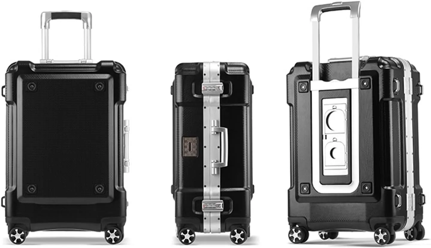 Durable Hard Shell Carry On Luggage with Aluminum Frame - Business Travel Suitcase, No Zipper Design(29in)