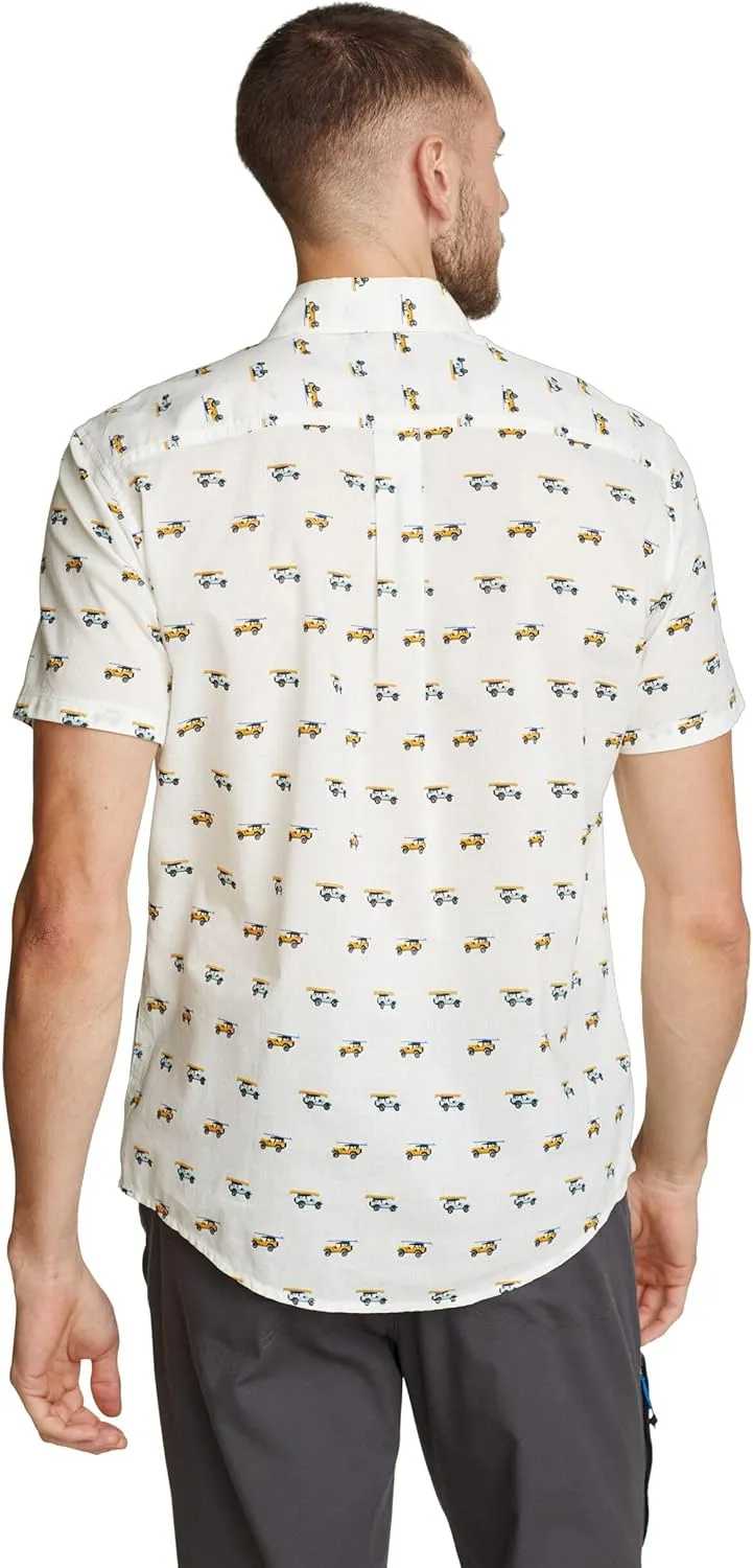 Eddie Bauer Men's Printed Baja Short-Sleeve Shirt