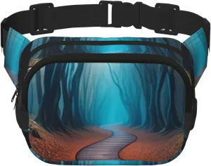 Enchanted Path Print Crossbody Waist Bag, Adjustable Everywhere Fanny Packs for Men&Women/Traveling/Outdoors/Hiking