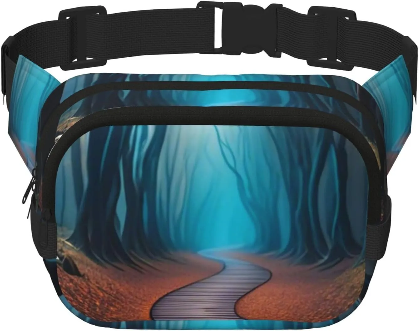 Enchanted Path Print Crossbody Waist Bag, Adjustable Everywhere Fanny Packs for Men&Women/Traveling/Outdoors/Hiking