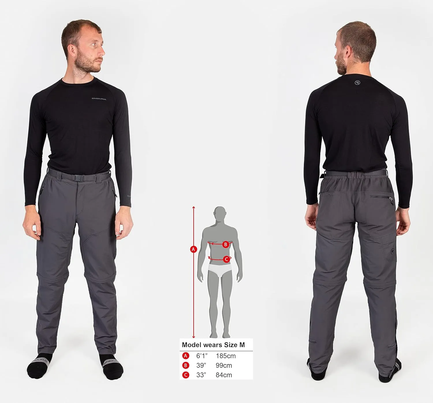 Endura Mens Hummvee Zip-Off Mountain Cycling Pants