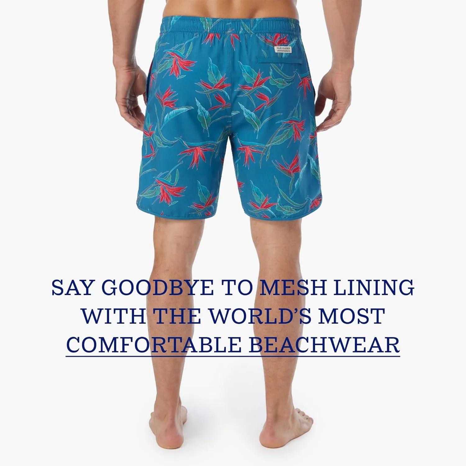 Fair Harbor The Anchor  Mens Swimsuits with BreezeKnit Liner, 8-inch Inseam  Anti- Chafe, Performance Swim Trunks
