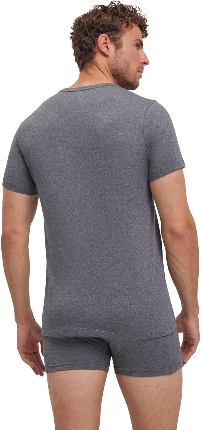 FALKE Men's Daily Comfort Round Neck T-Shirt 2-Pack