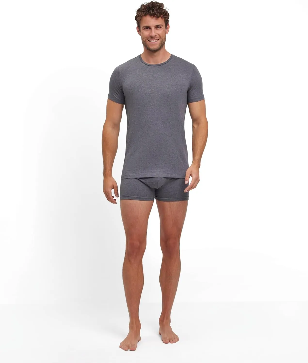 FALKE Men's Daily Comfort Round Neck T-Shirt 2-Pack