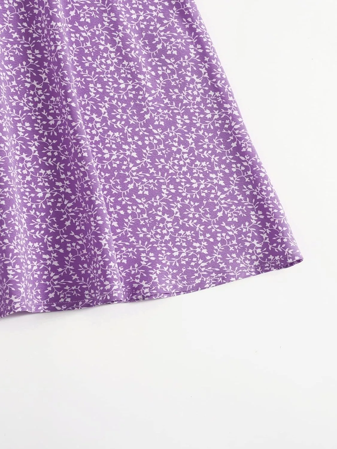 Floerns Women's Ditsy Floral High Waist Cami Short A Line Dress