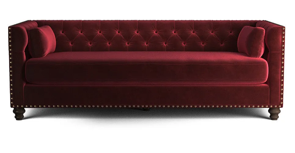 Florence Velvet Chesterfield 3 seater sofa