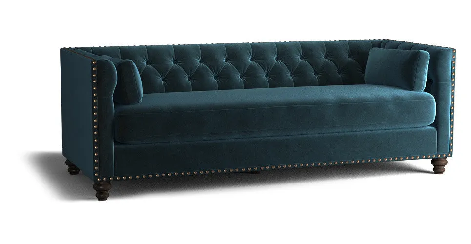 Florence Velvet Chesterfield 3 seater sofa