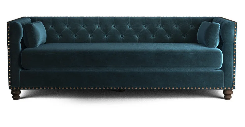 Florence Velvet Chesterfield 3 seater sofa