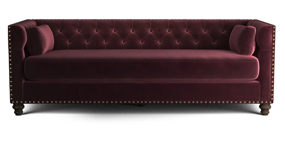 Florence Velvet Chesterfield 3 seater sofa