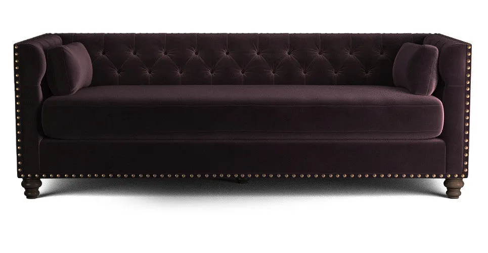 Florence Velvet Chesterfield 3 seater sofa