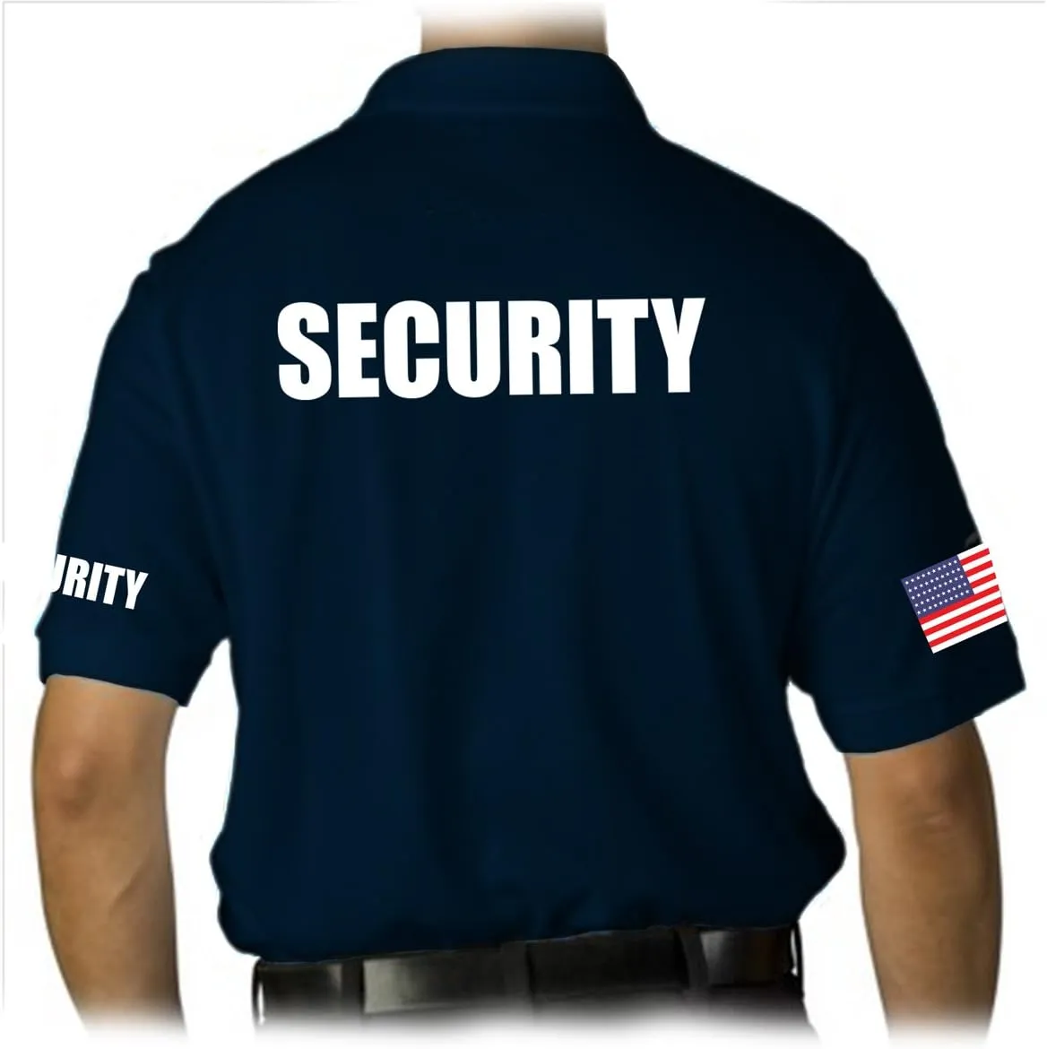 for Men's Printed Security Polo Shirt